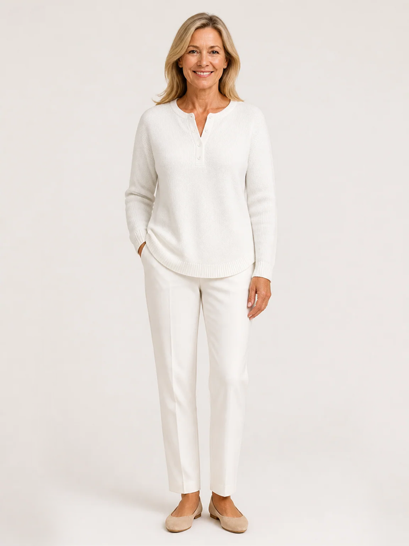 Helena Button Up Knit Jumper