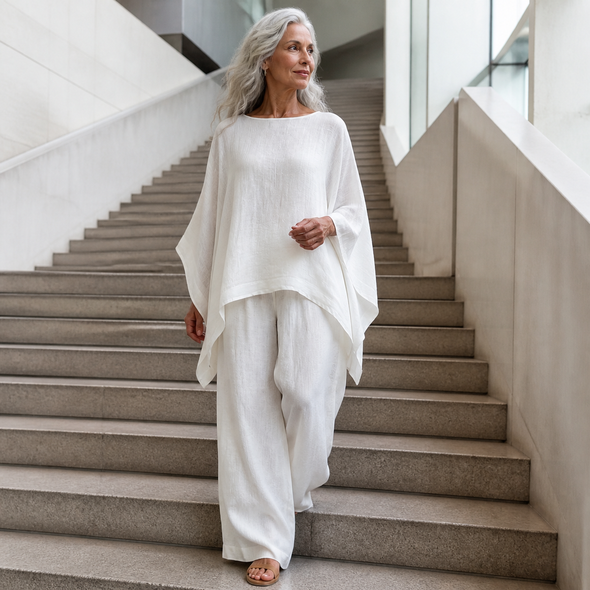 Flowy Top And Pants Set