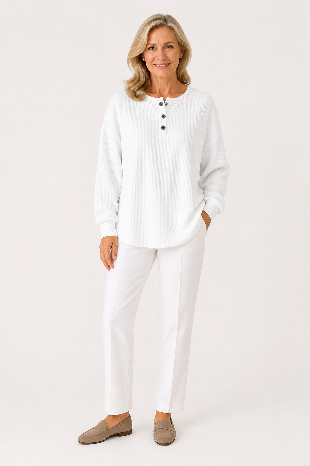 Mirabel Cosy Waffle Sweatshirt
