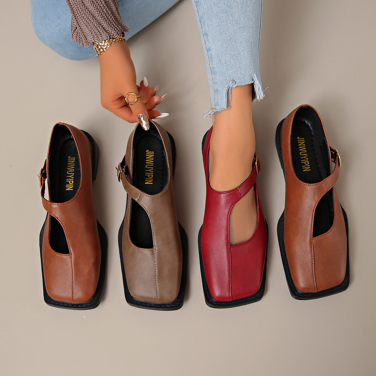 Rosalie Comfort Leather Flats