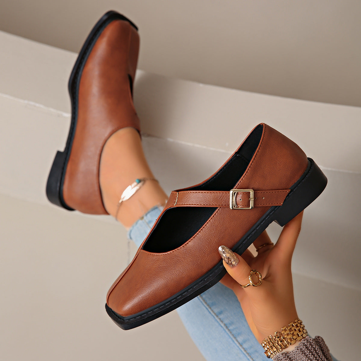 Rosalie Comfort Leather Flats