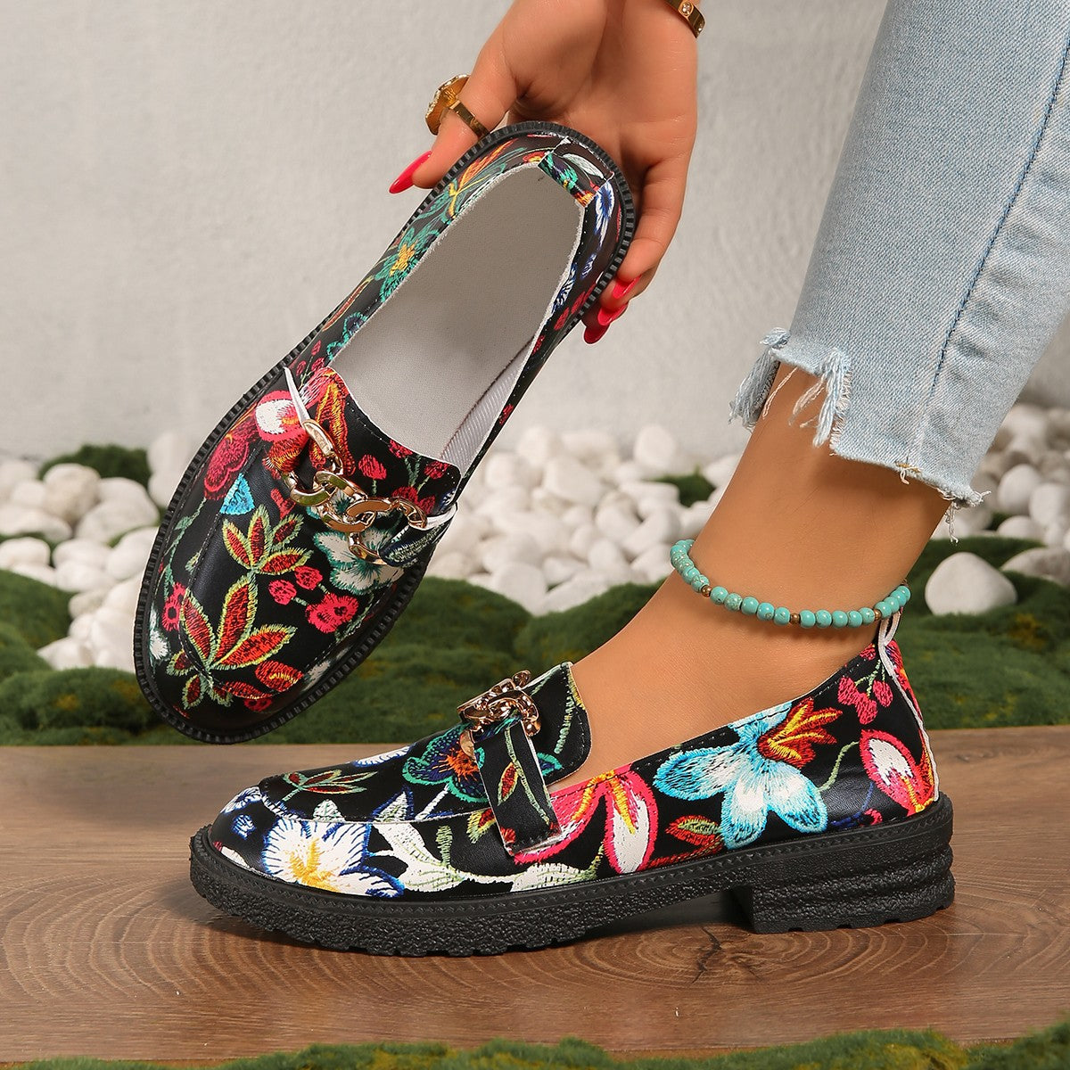 Camille Bold Multicolor Loafers