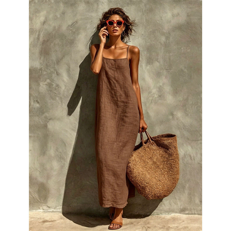 Spaghetti Straps Maxi Dress