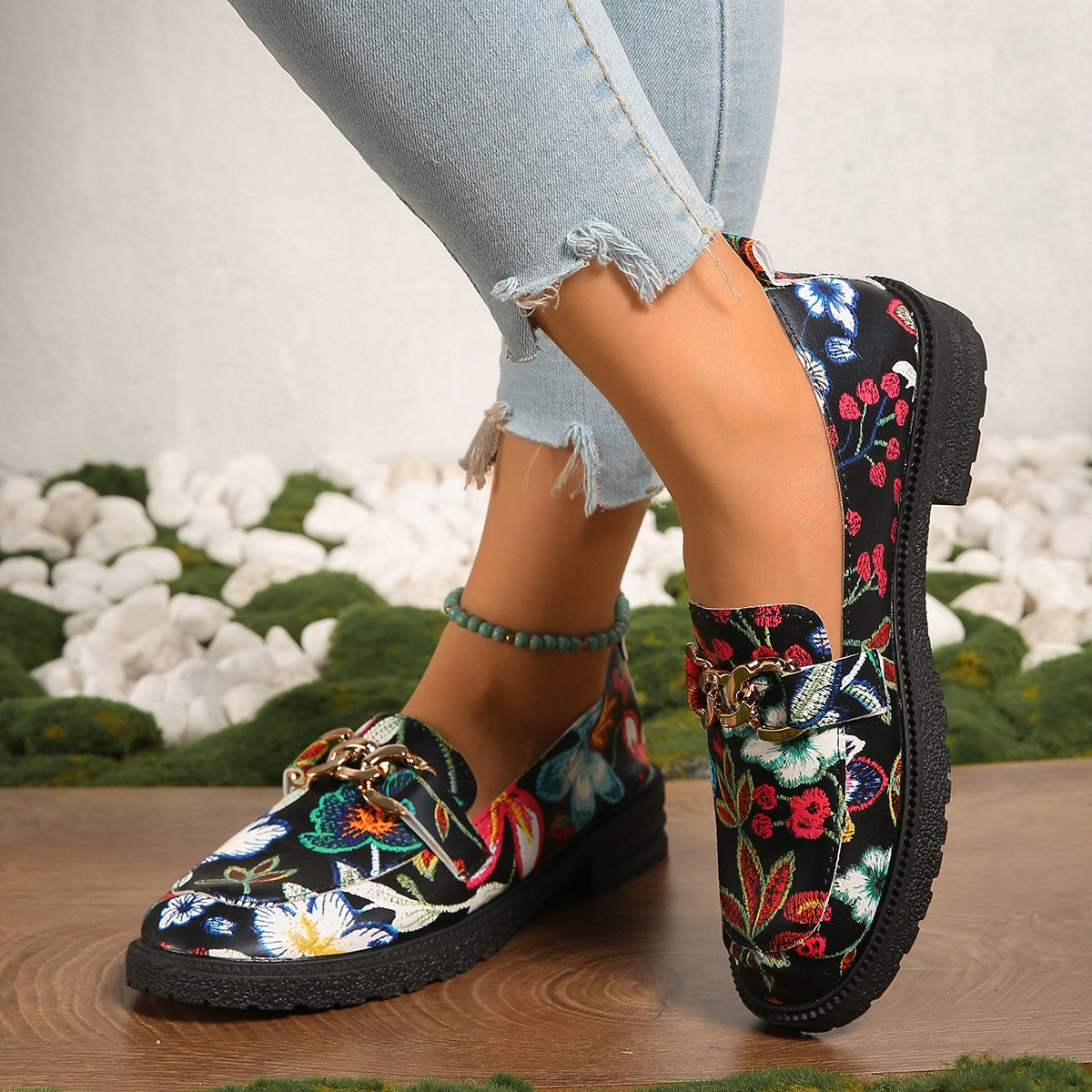 Camille Bold Multicolor Loafers