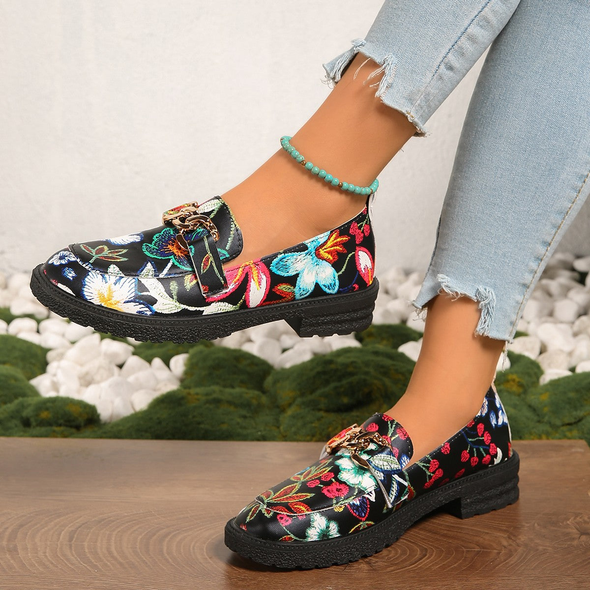 Camille Bold Multicolor Loafers