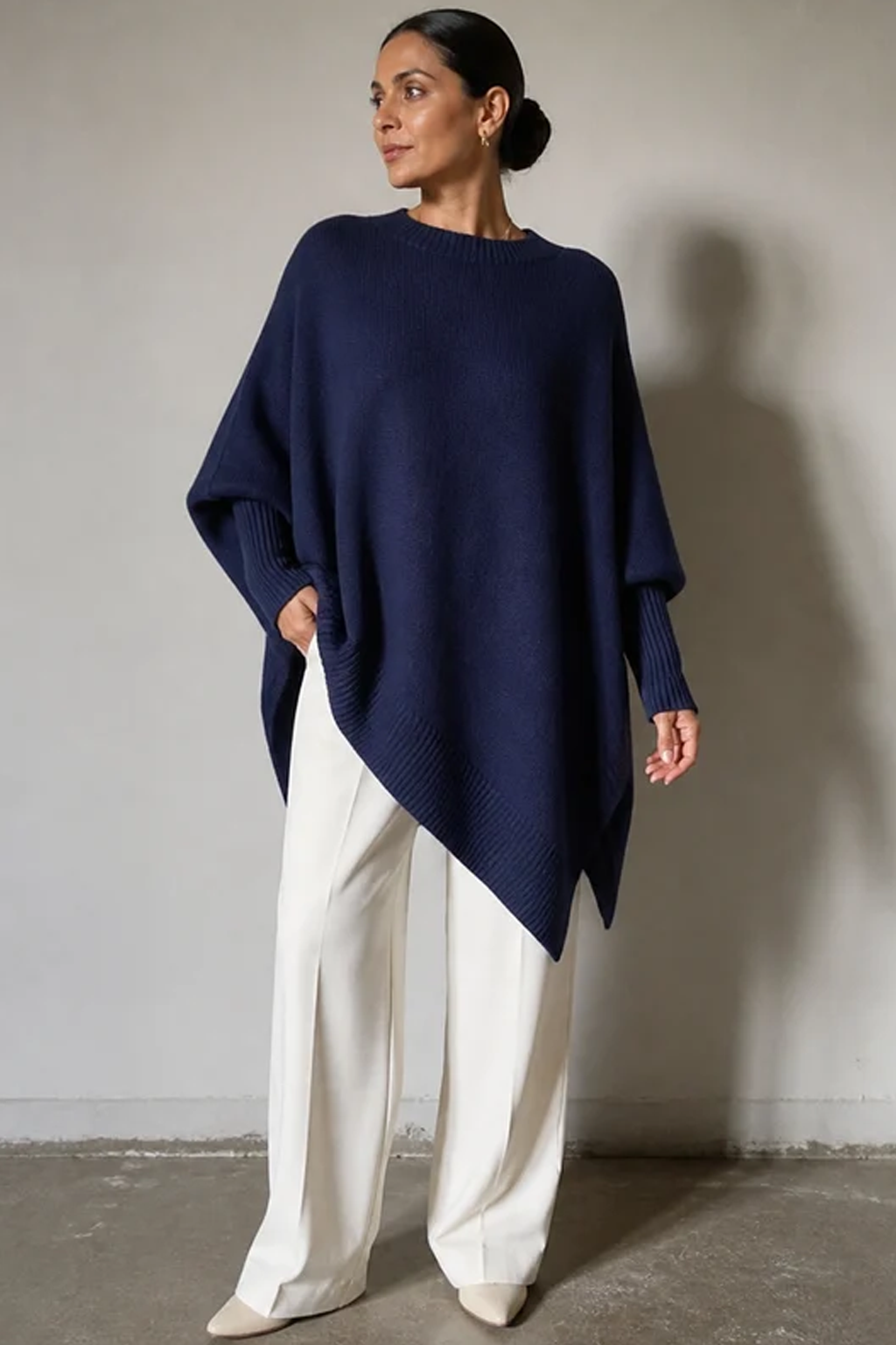 Oversized Round Neck Pullover Knitwear