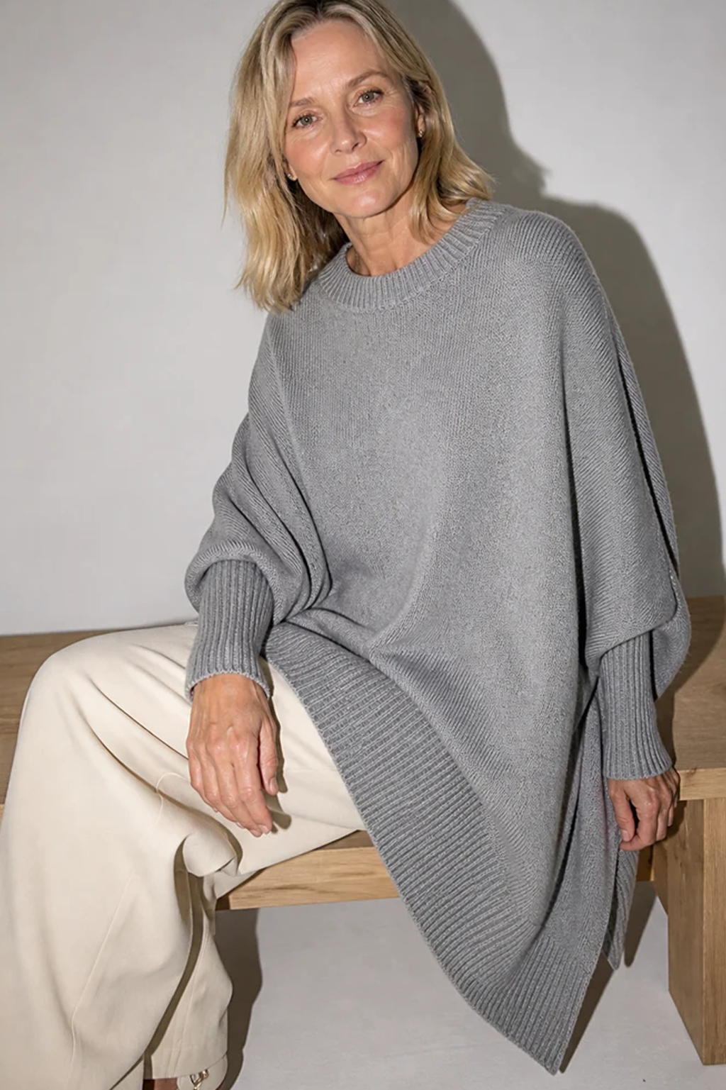 Oversized Round Neck Pullover Knitwear