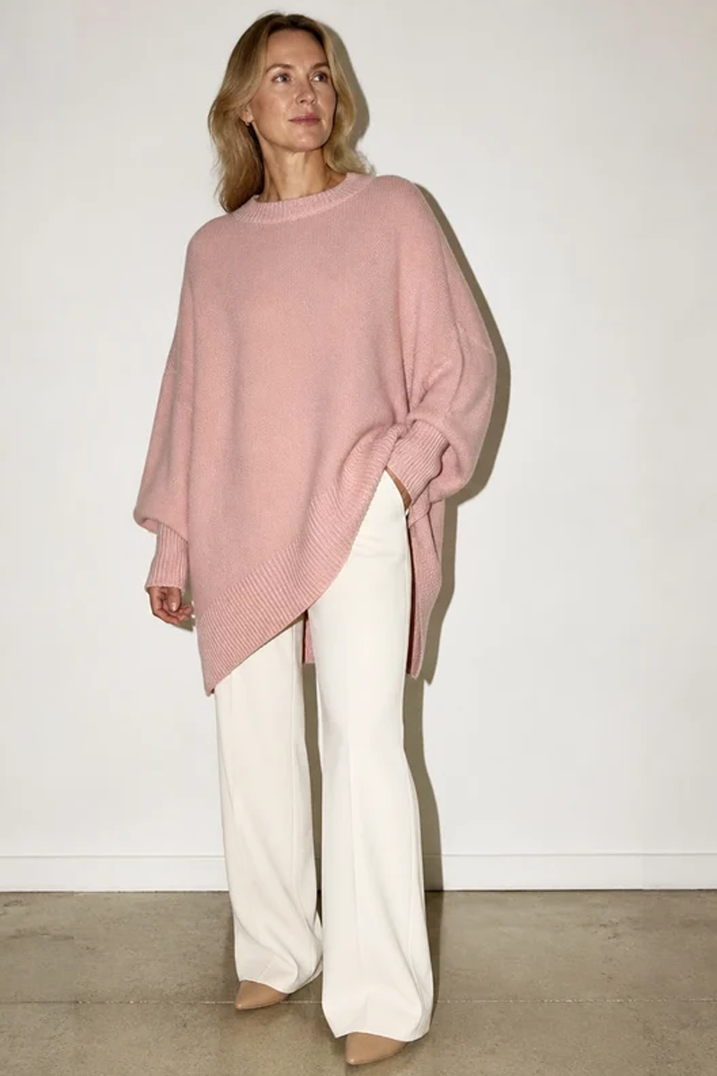 Oversized Round Neck Pullover Knitwear
