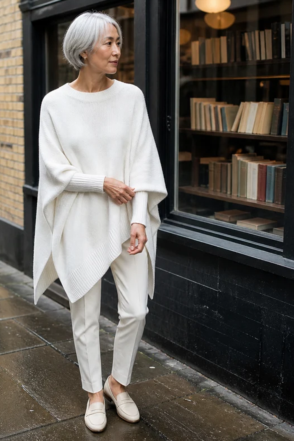 Oversized Round Neck Pullover Knitwear
