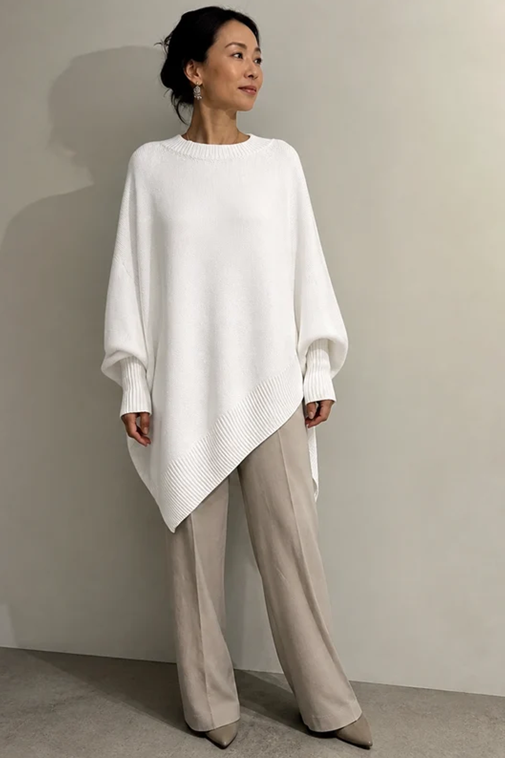 Oversized Round Neck Pullover Knitwear