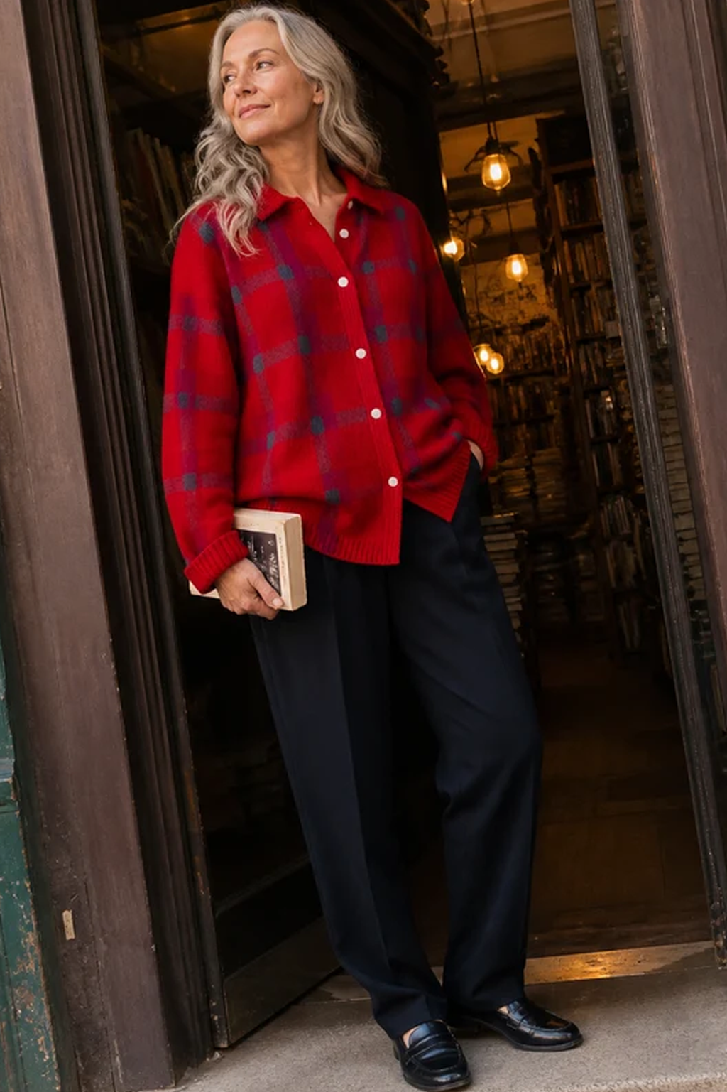 Camille Plaid Cardigan