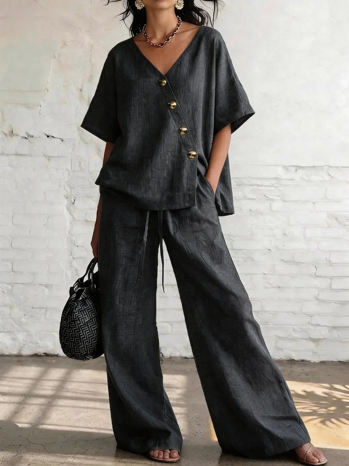 Wynonna Wide Leg Pants Set