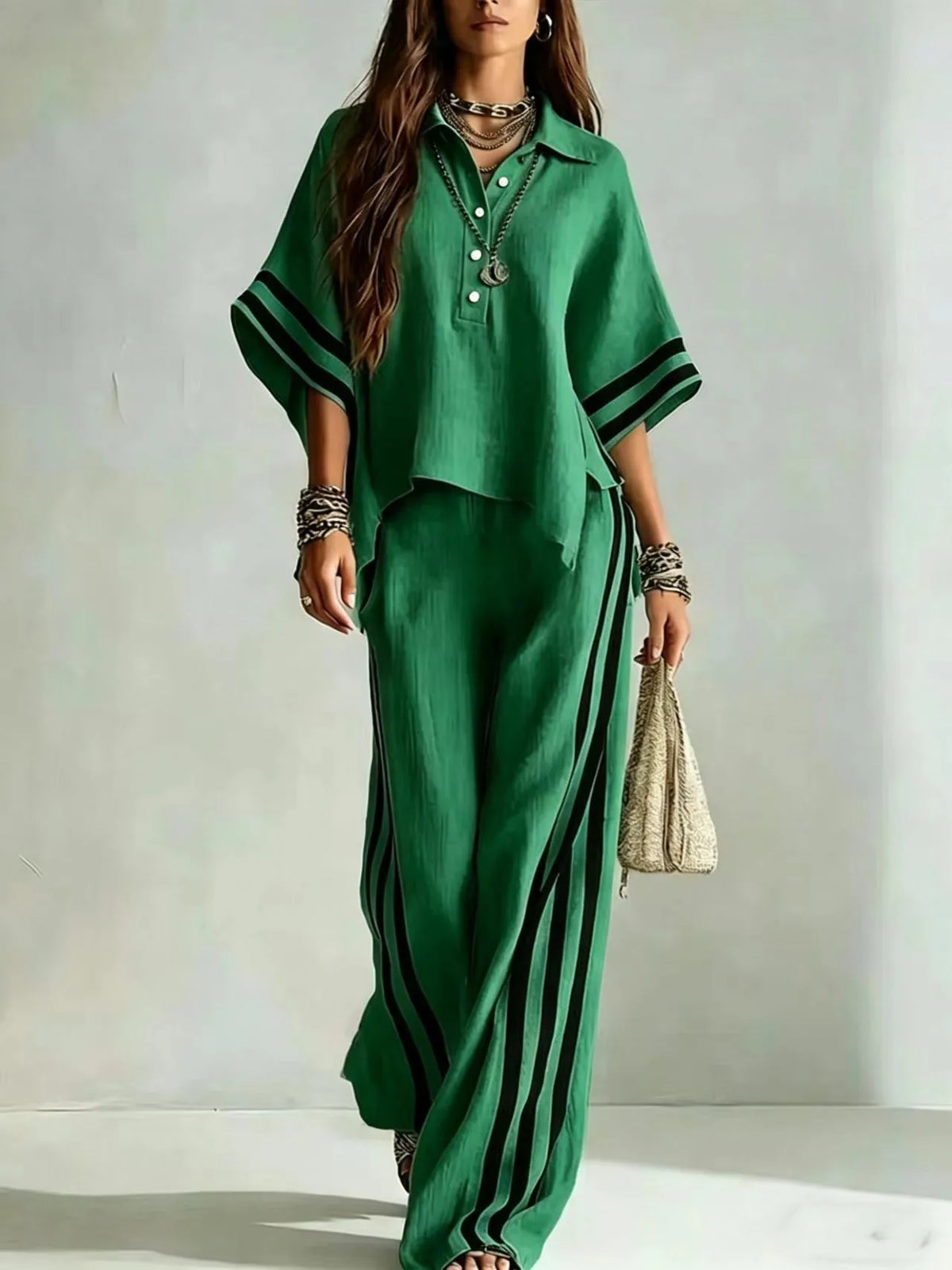 Marlena Wide Leg Pants Set