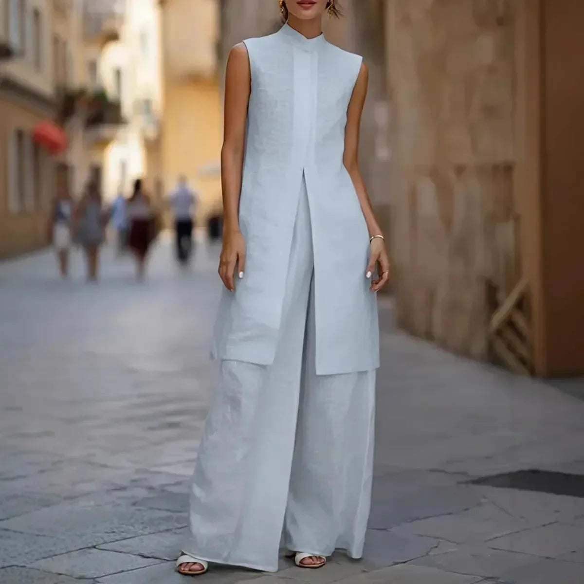 Sophisticated Wide-Leg Set