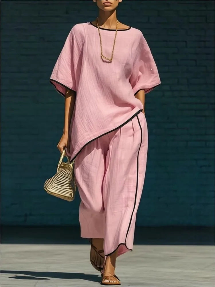 Loose-Fit Pants Set