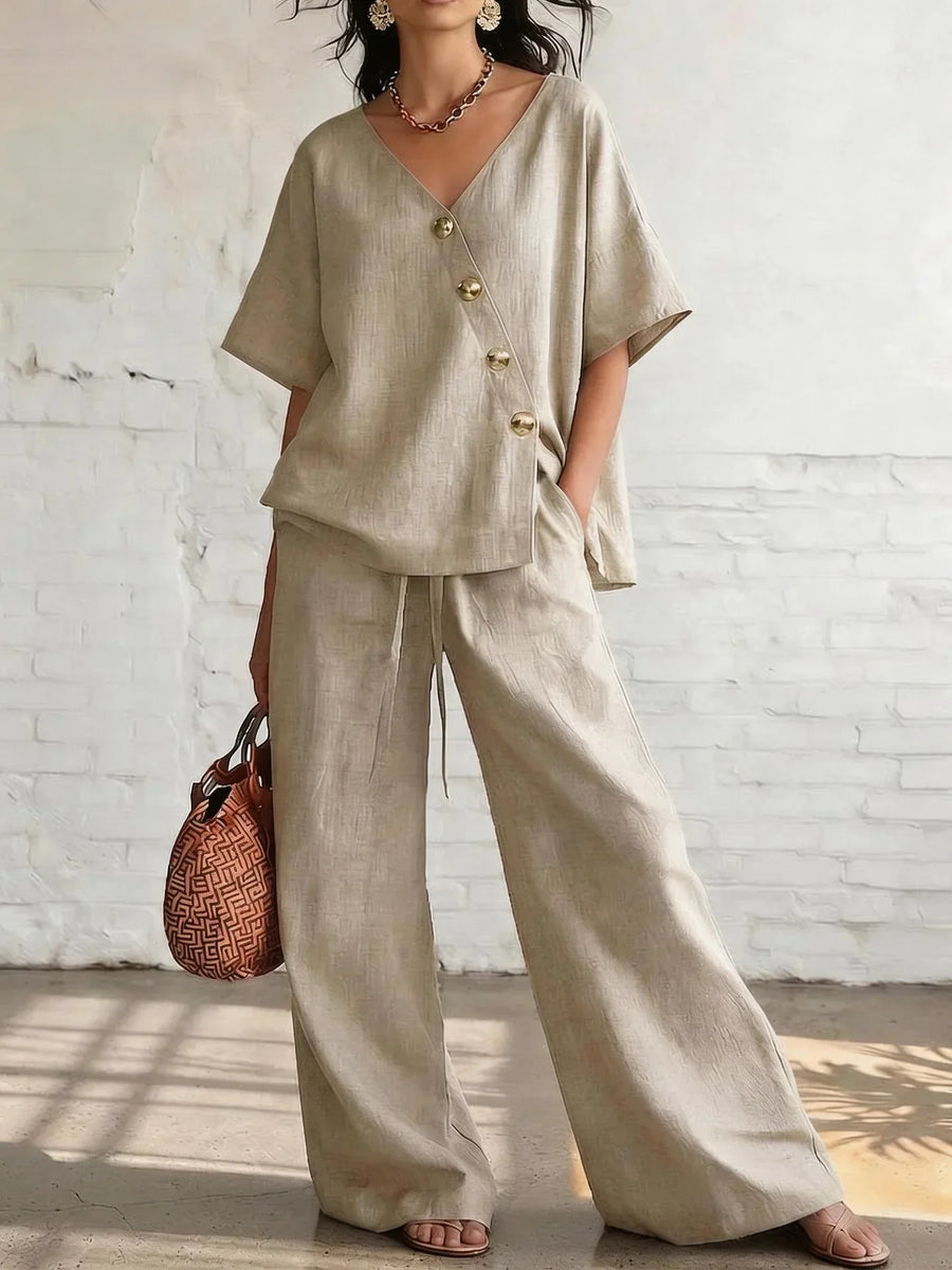 Wynonna Wide Leg Pants Set