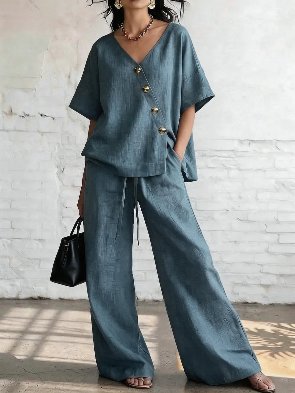 Wynonna Wide Leg Pants Set