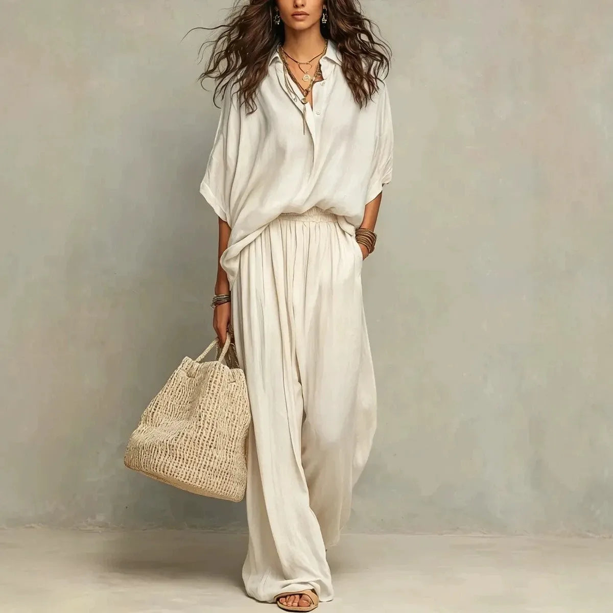 Delphine Summer Pants Set