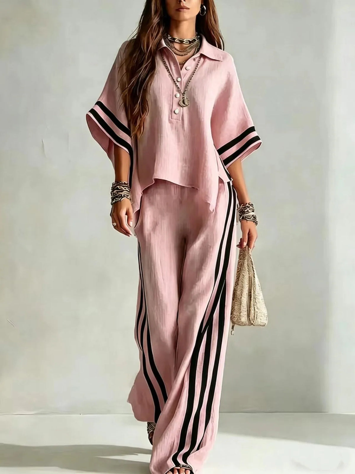 Marlena Wide Leg Pants Set