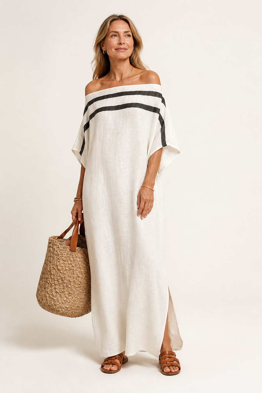 Santorini Resort Maxi Dress
