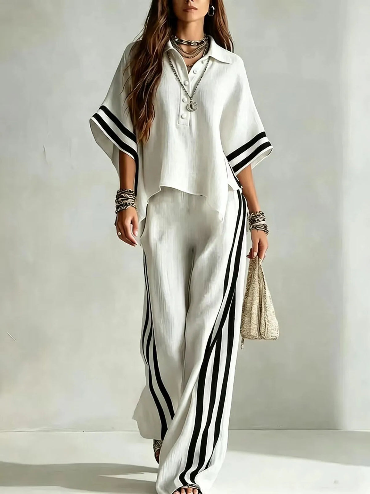 Marlena Wide Leg Pants Set