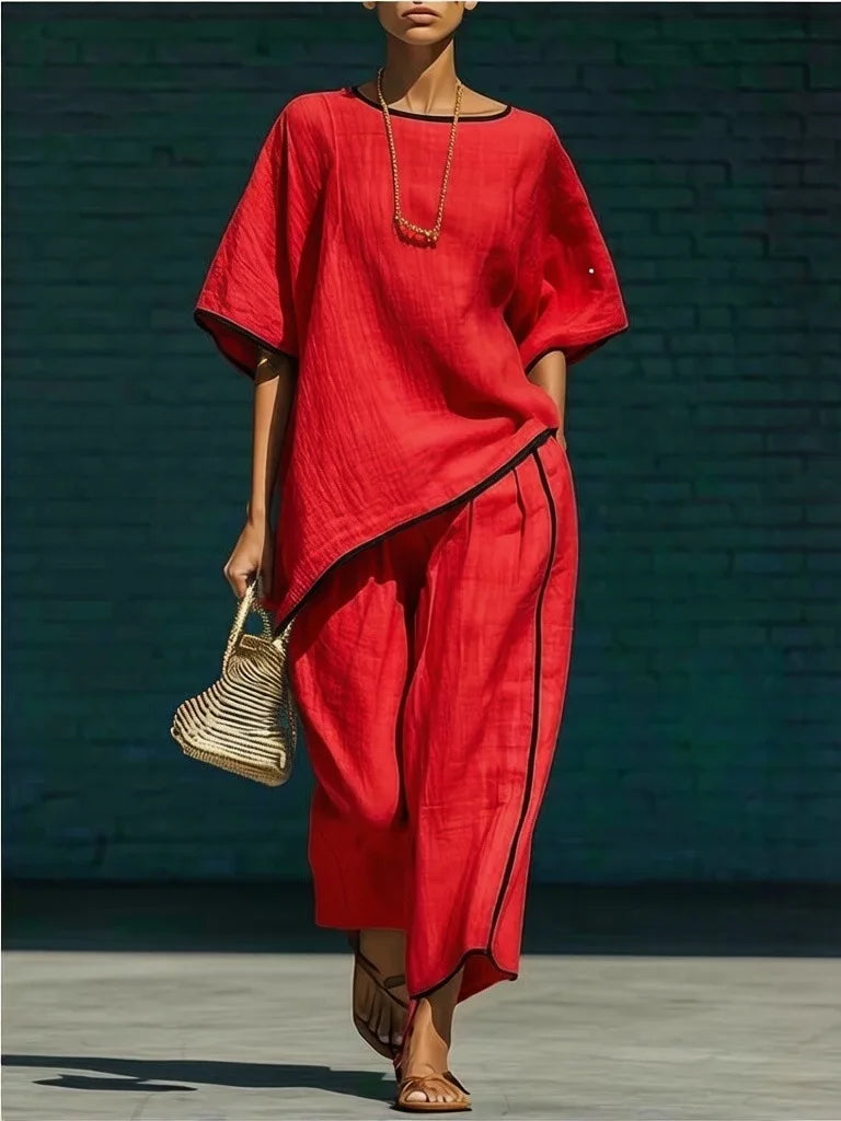 Loose-Fit Pants Set