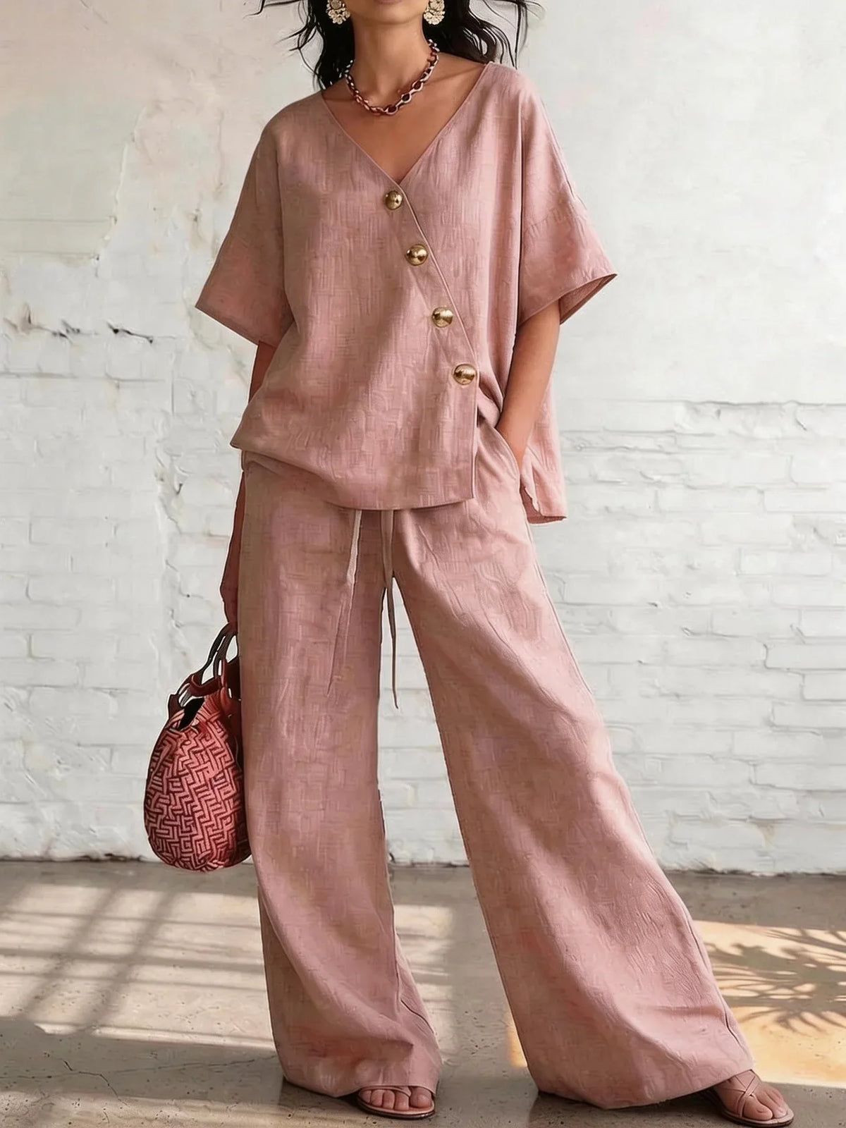 Wynonna Wide Leg Pants Set