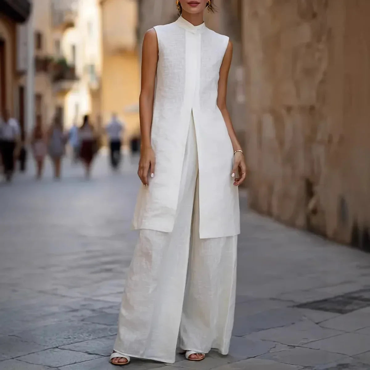 Sophisticated Wide-Leg Set