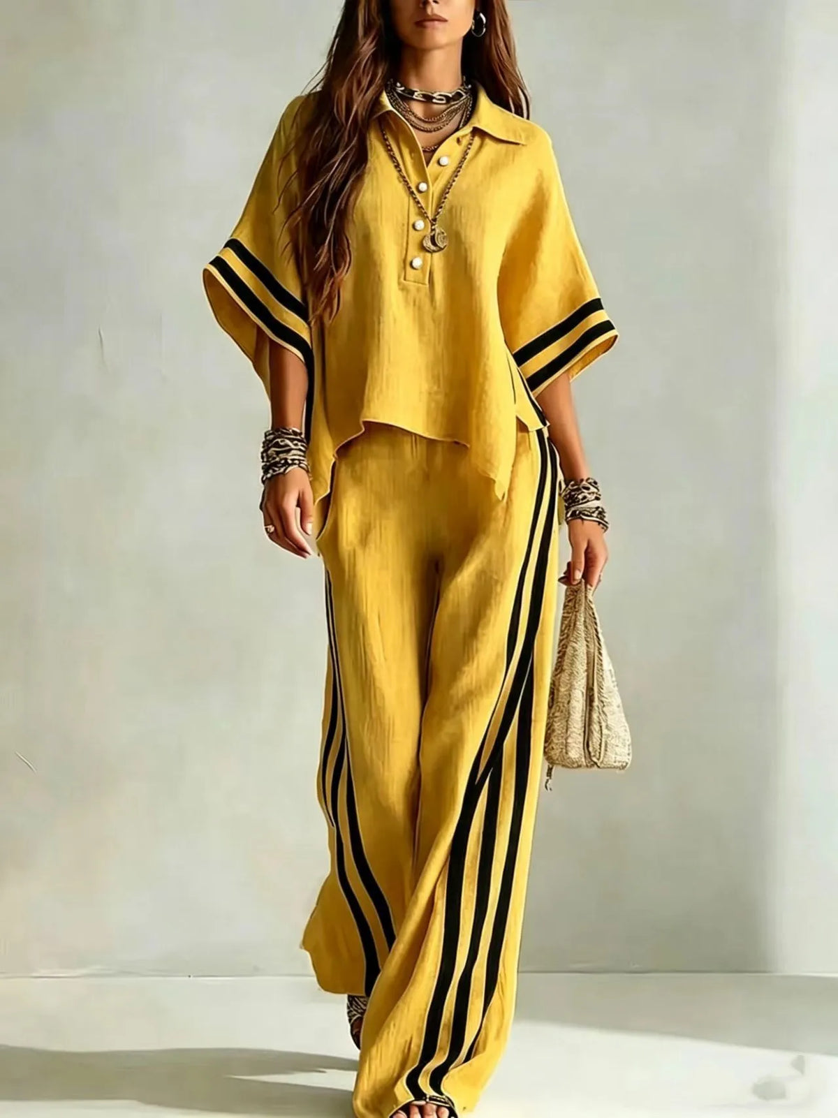 Marlena Wide Leg Pants Set