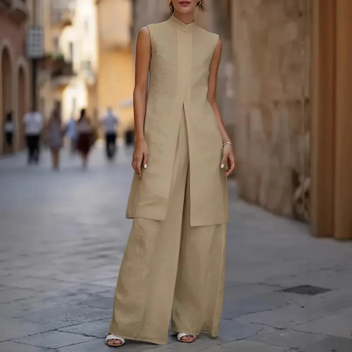 Sophisticated Wide-Leg Set