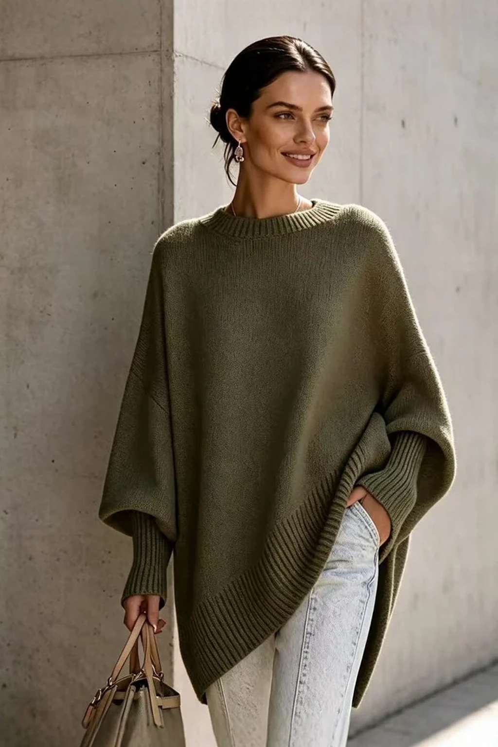 Stylish Soft Knit Oversized Jumper