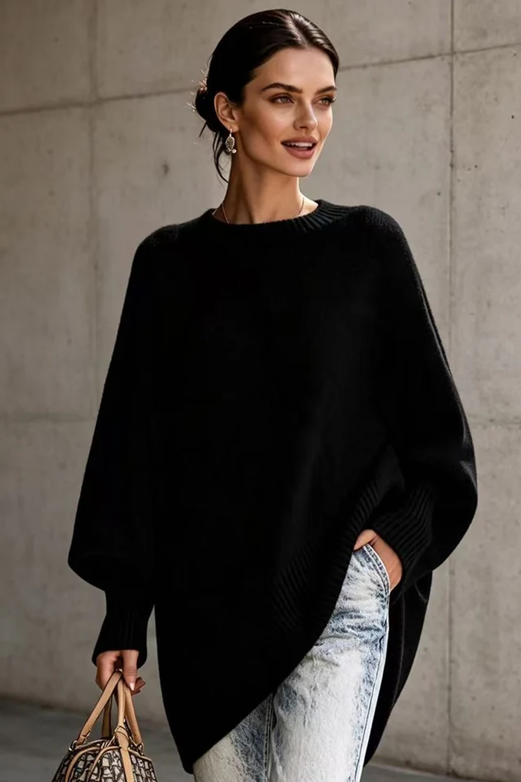 Stylish Soft Knit Oversized Jumper