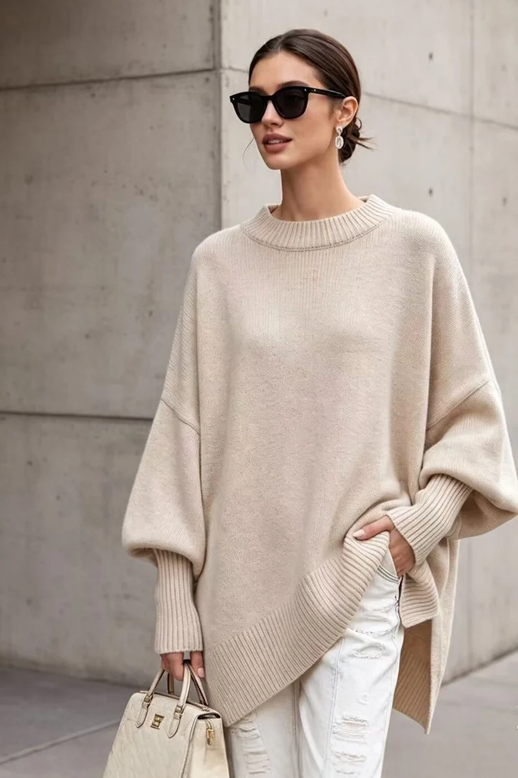 Stylish Soft Knit Oversized Jumper