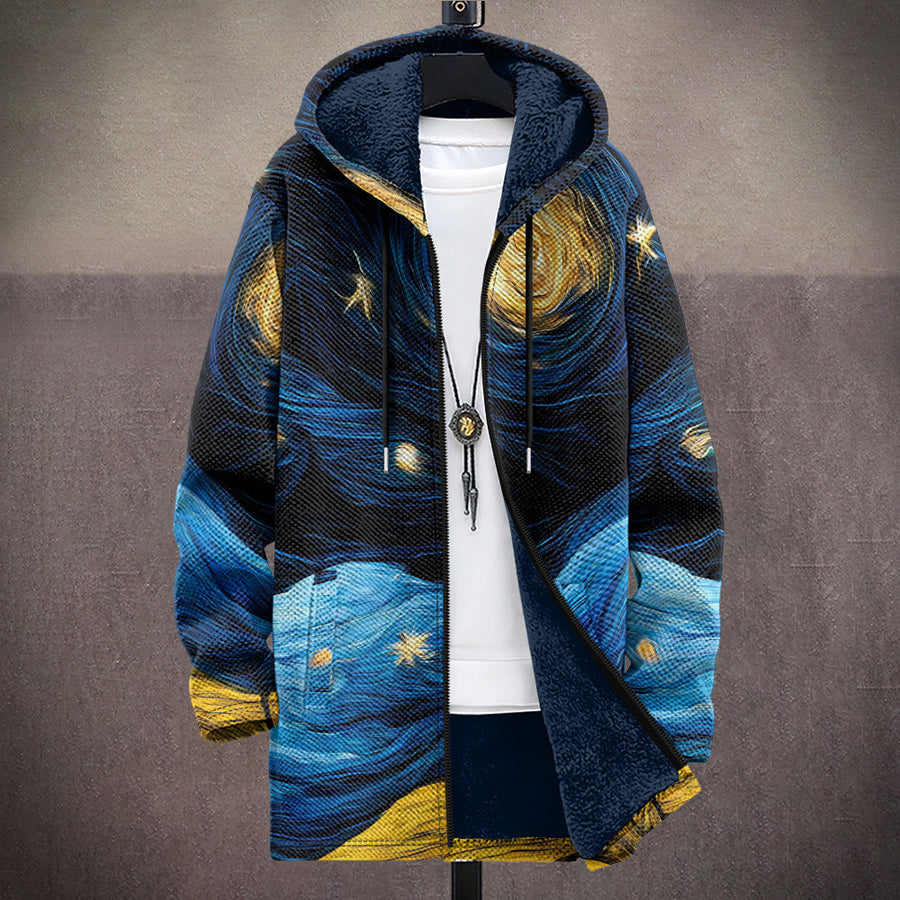 Starry Night Art Inspired Cardigan