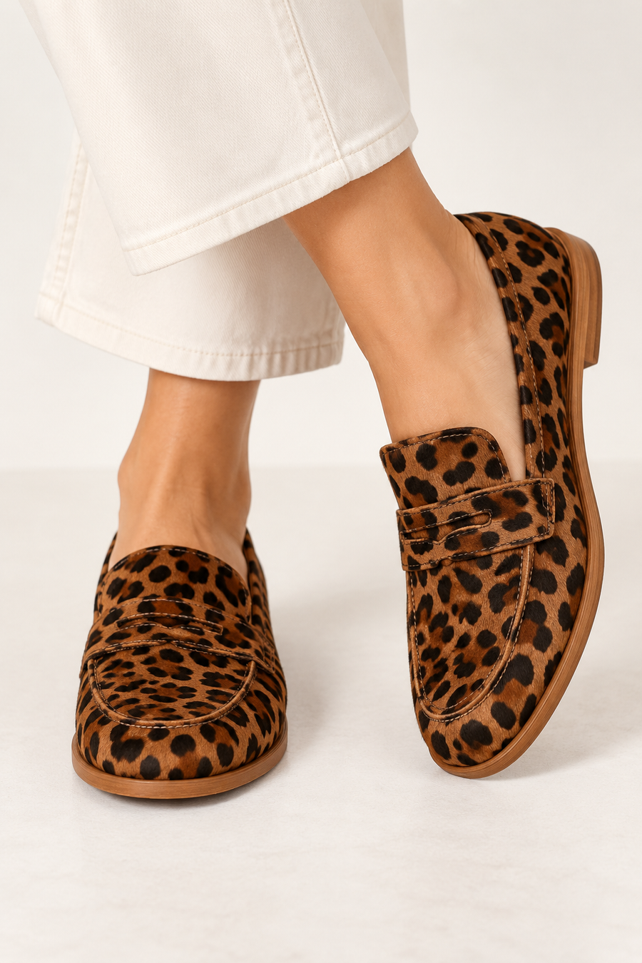 Women's Leopard Print Loafers