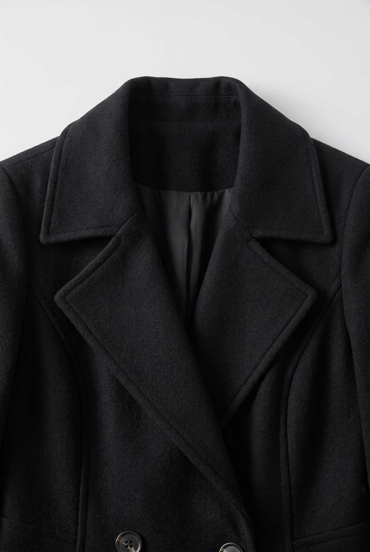 Women's Double Breasted Trench Coat with Belt and Lapel Collar