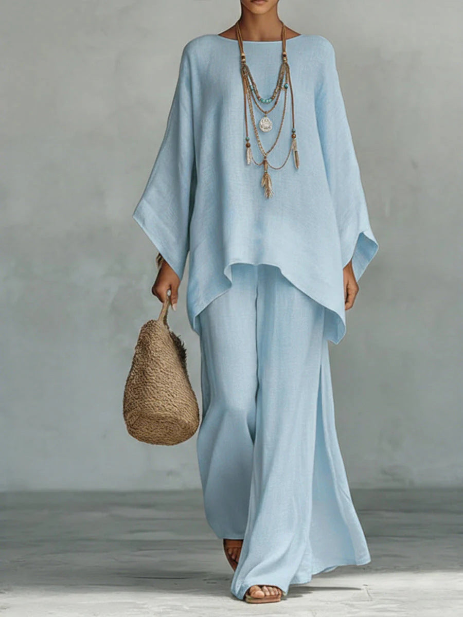 Flowy Top And Pants Set