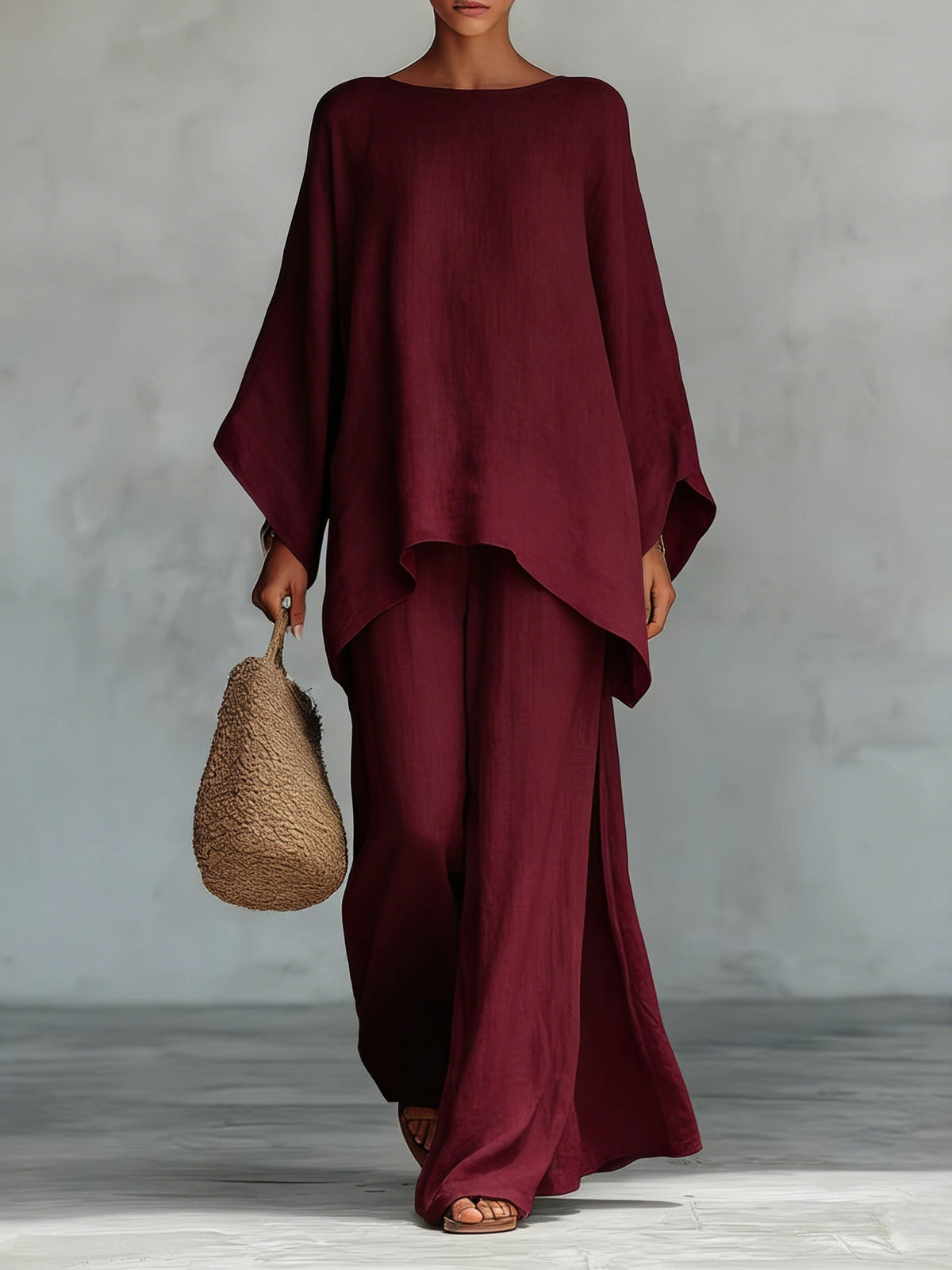 Flowy Top And Pants Set