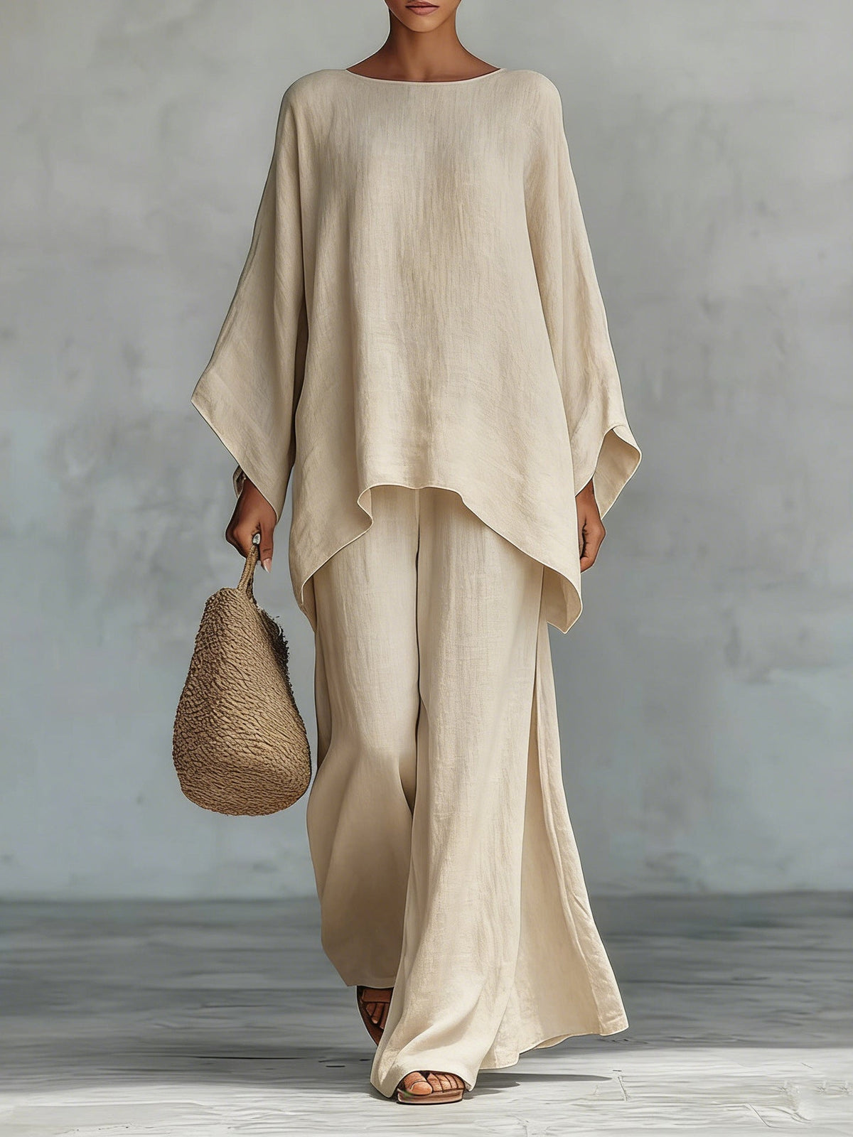 Flowy Top And Pants Set