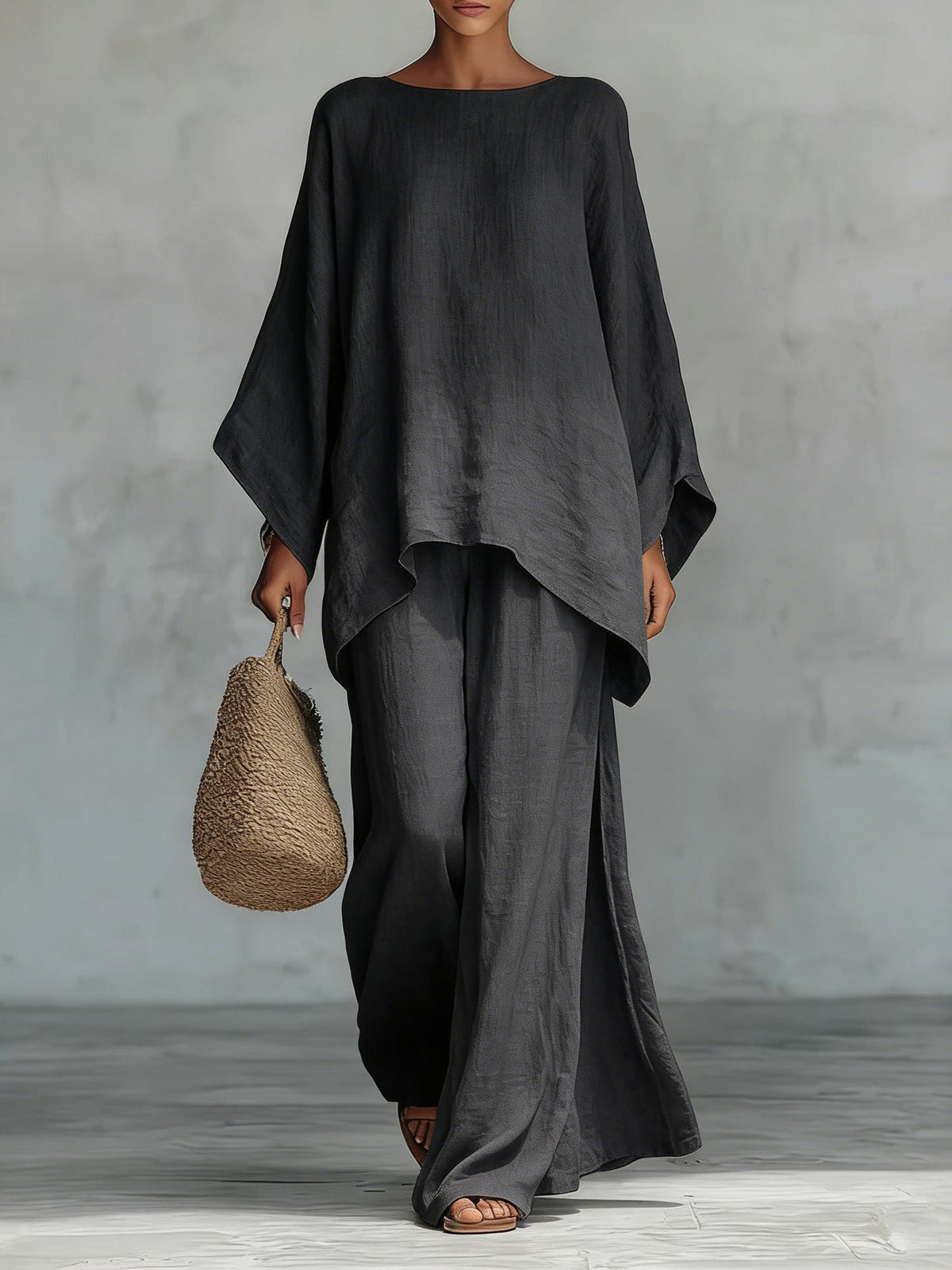 Flowy Top And Pants Set