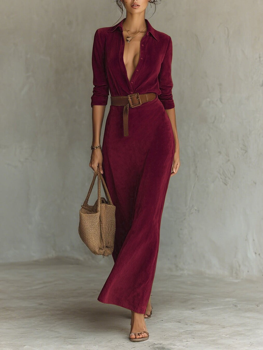 Shirt-style Maxi Dress