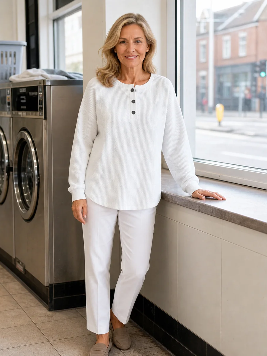 Mirabel Cosy Waffle Sweatshirt