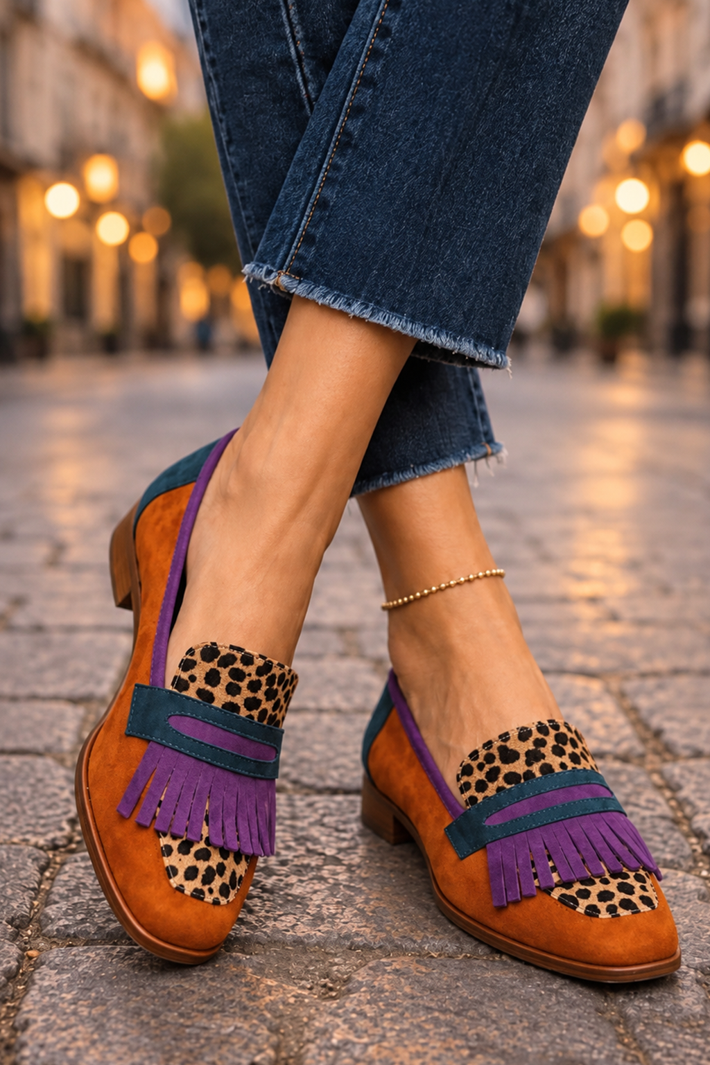 Romy Polished Brown Loafers
