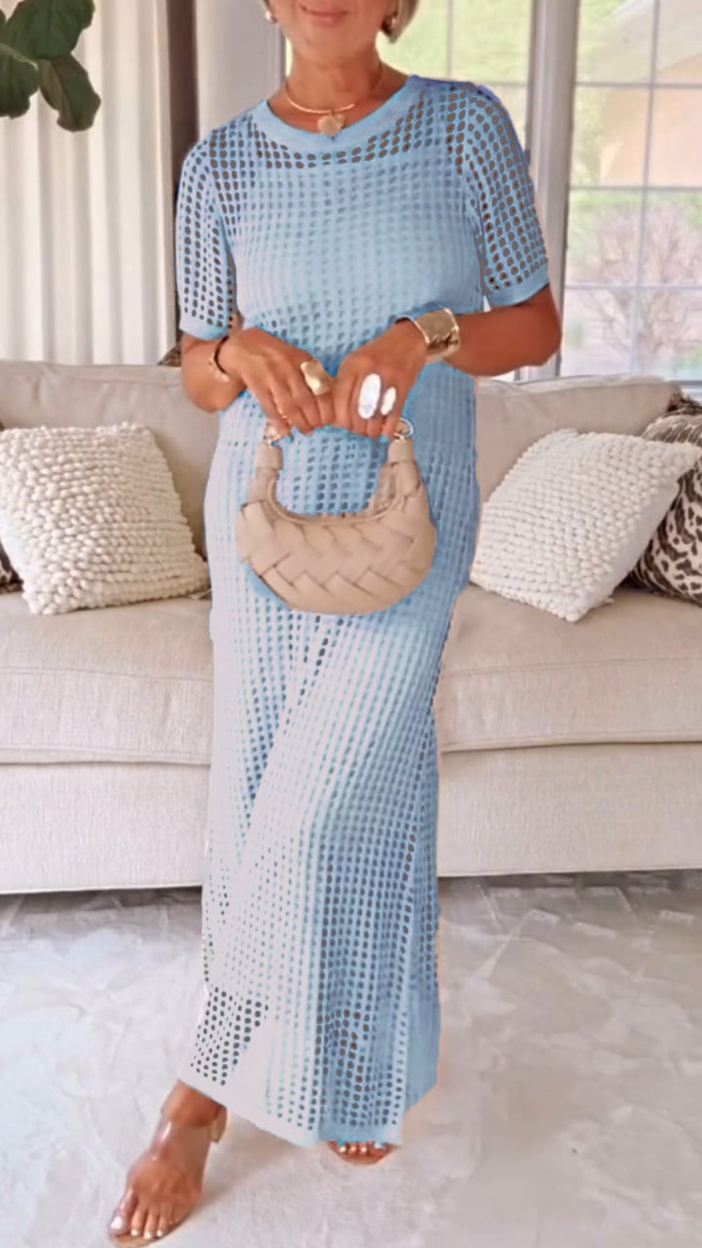 Hollow Airy Two-piece Dress