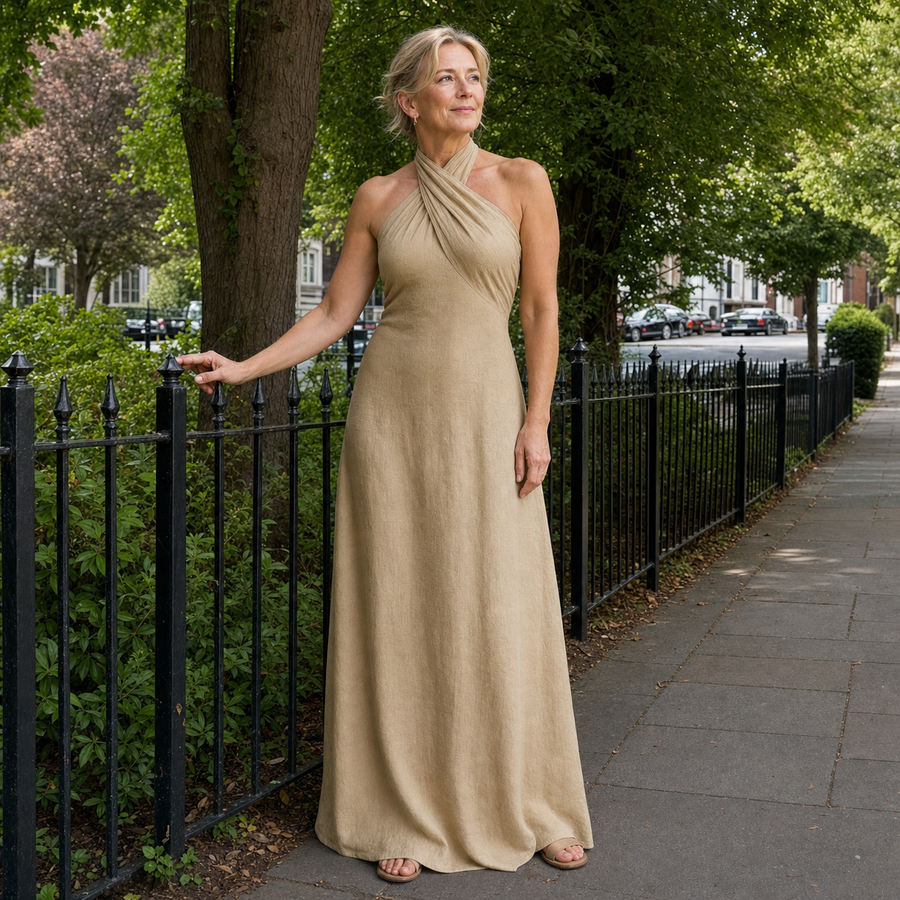 Azura Cross Neck Maxi Dress