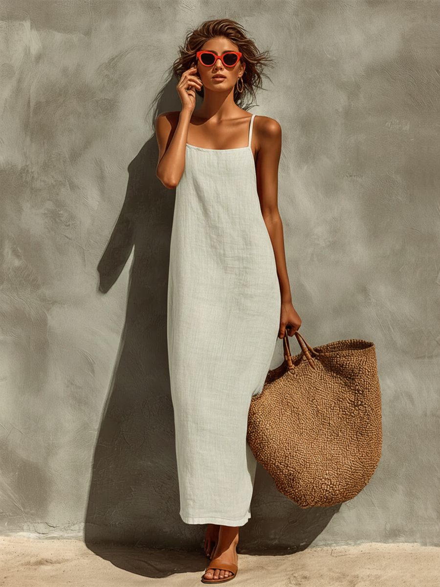 Spaghetti Straps Maxi Dress