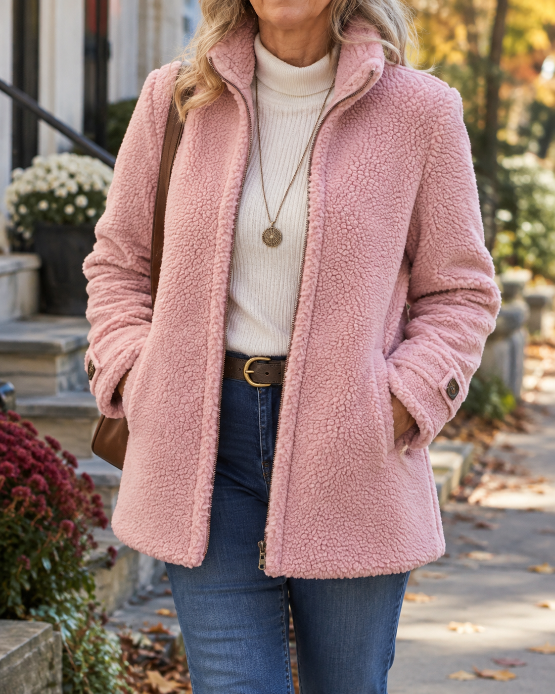 Rebecca Cozy Stand Collar Jacket