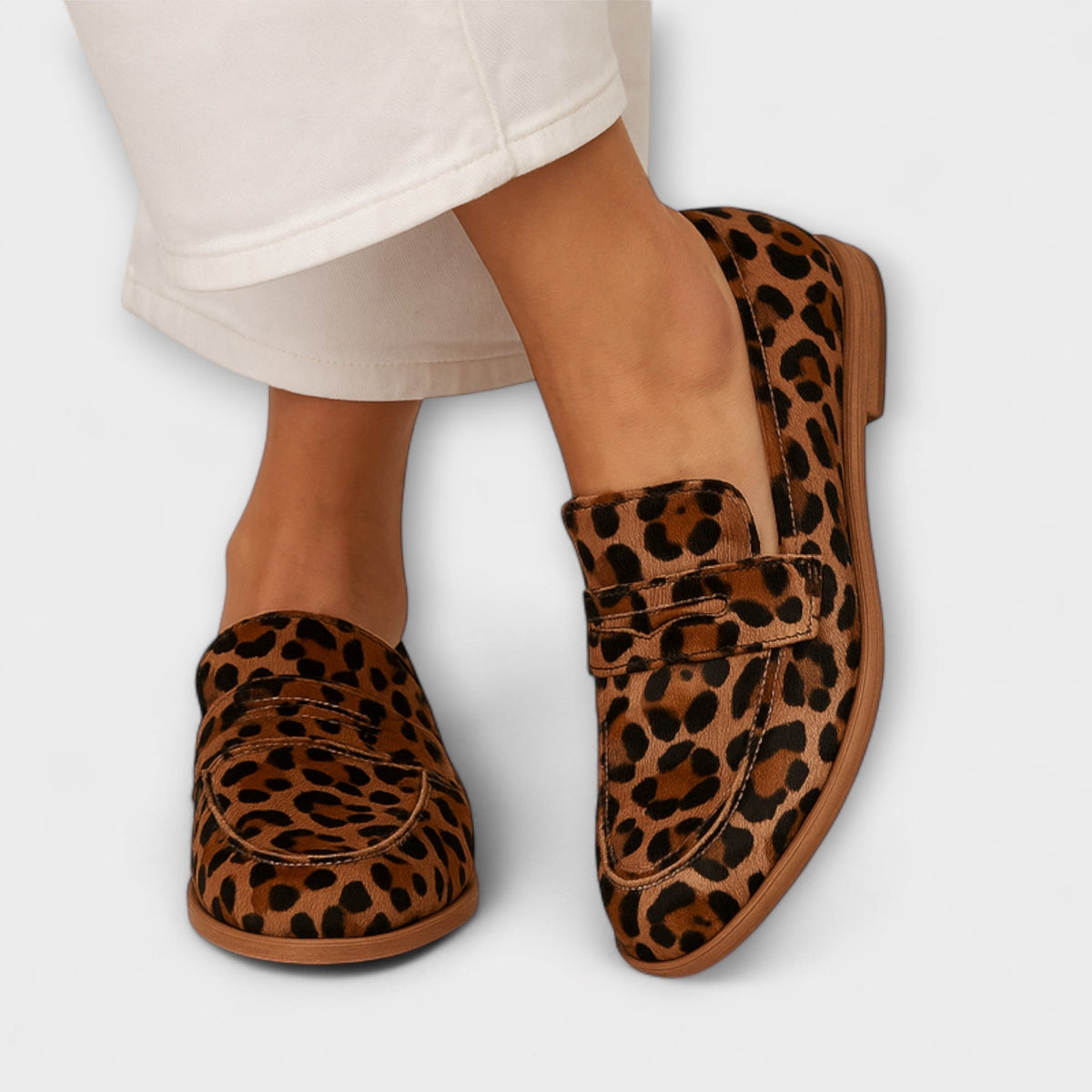 Women's Leopard Print Loafers