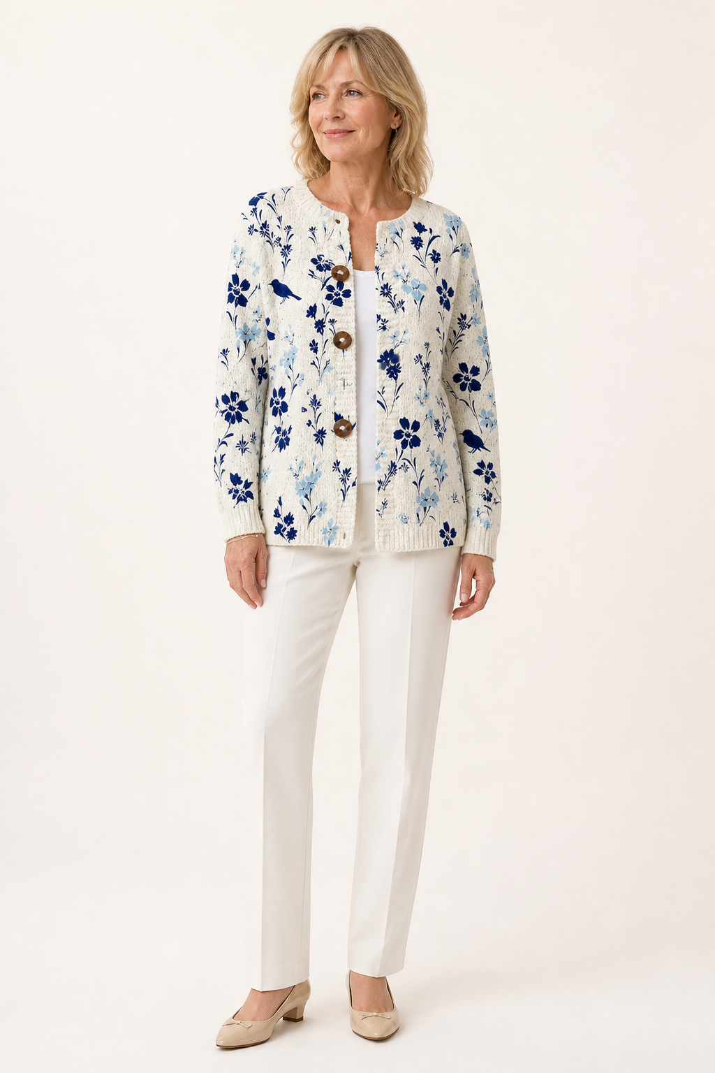 Vynora Floral Bird Cardigan
