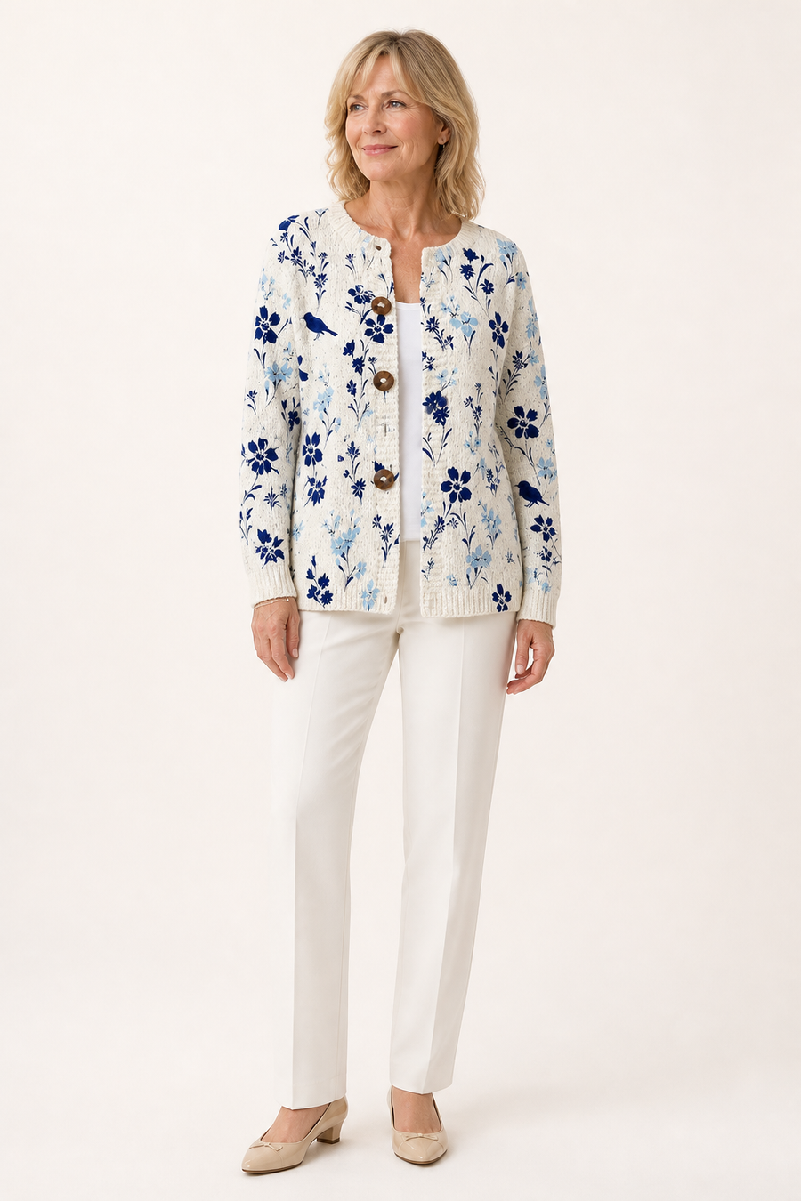 Vynora Floral Bird Cardigan